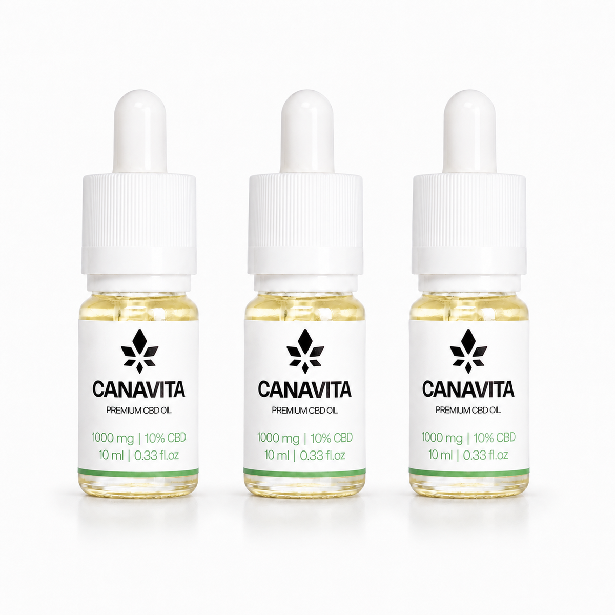 Full spectrum premium CBD oil 10% 3 - Bottles