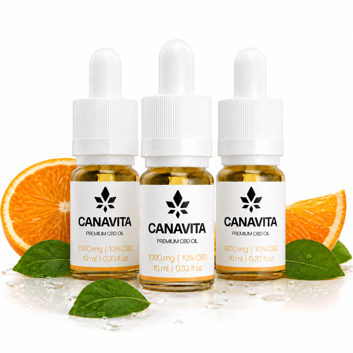 Full spectrum premium CBD oil 10% 3 - Bottles