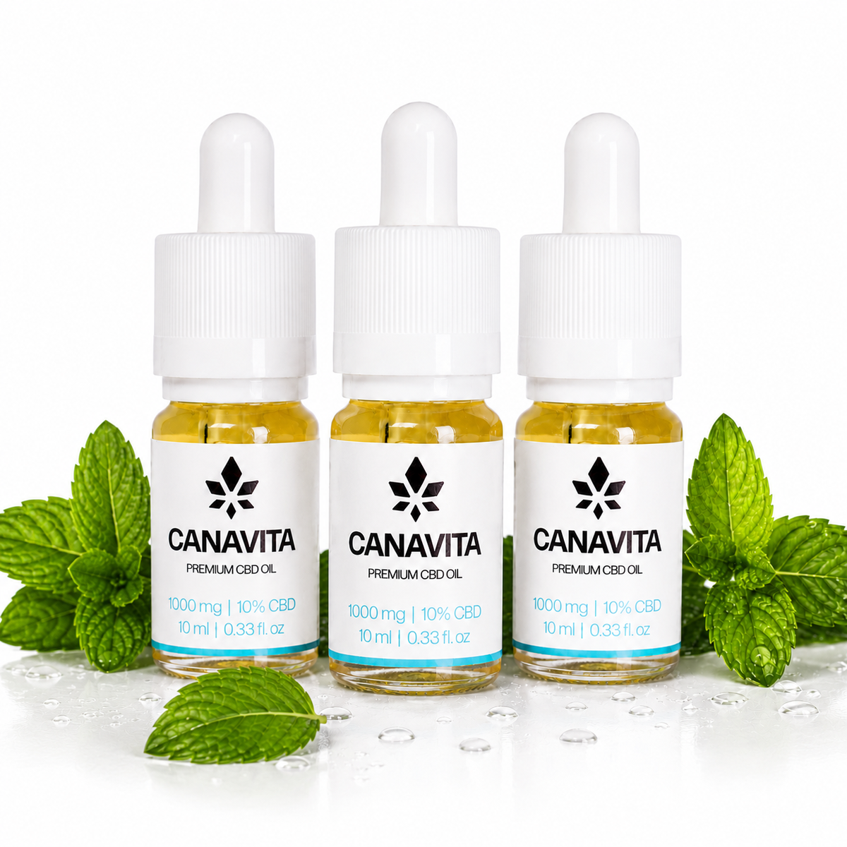 Full spectrum premium CBD oil 10% 3 - Bottles