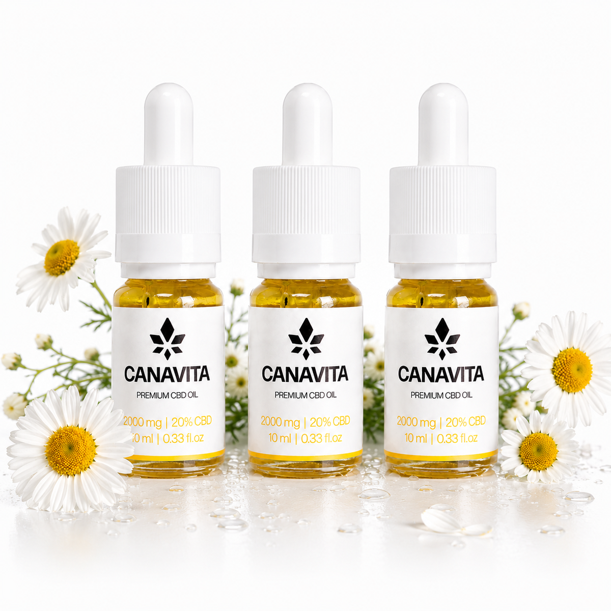 Full spectrum premium CBD oil 20% 3 - Bottles