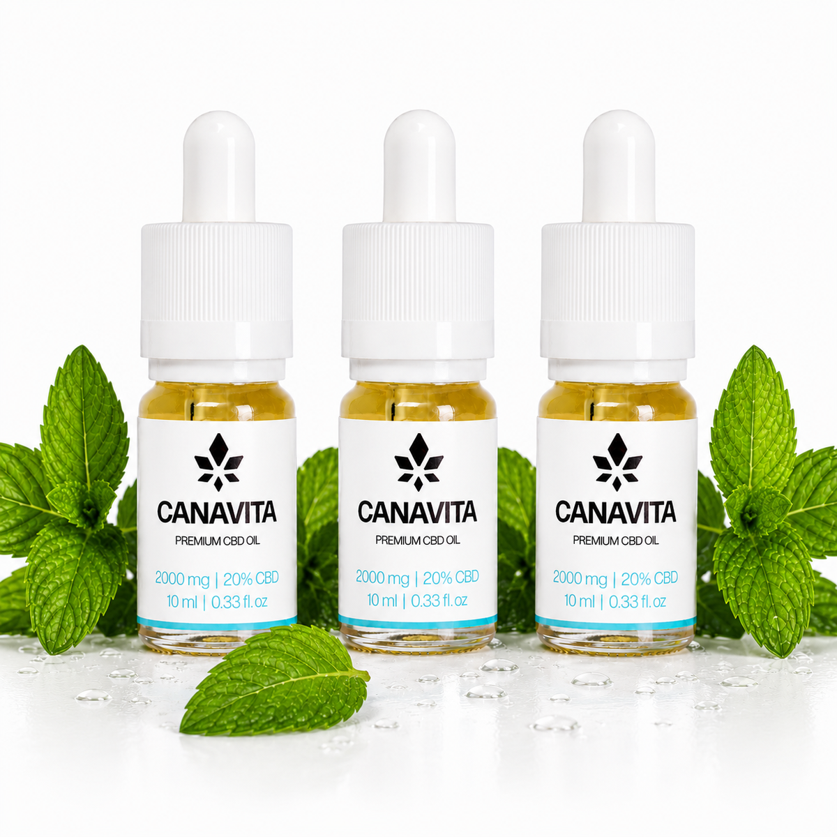 Full spectrum premium CBD oil 20% 3 - Bottles