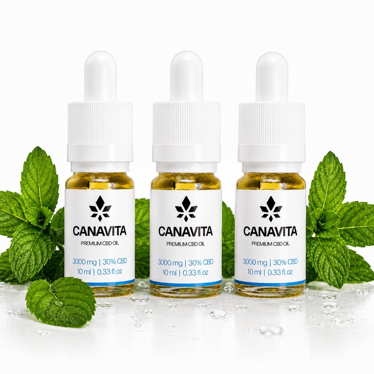 Full spectrum premium CBD oil 30% 3 - Bottles