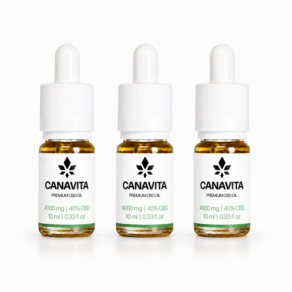 Full spectrum premium CBD oil 40% 3 - Bottles