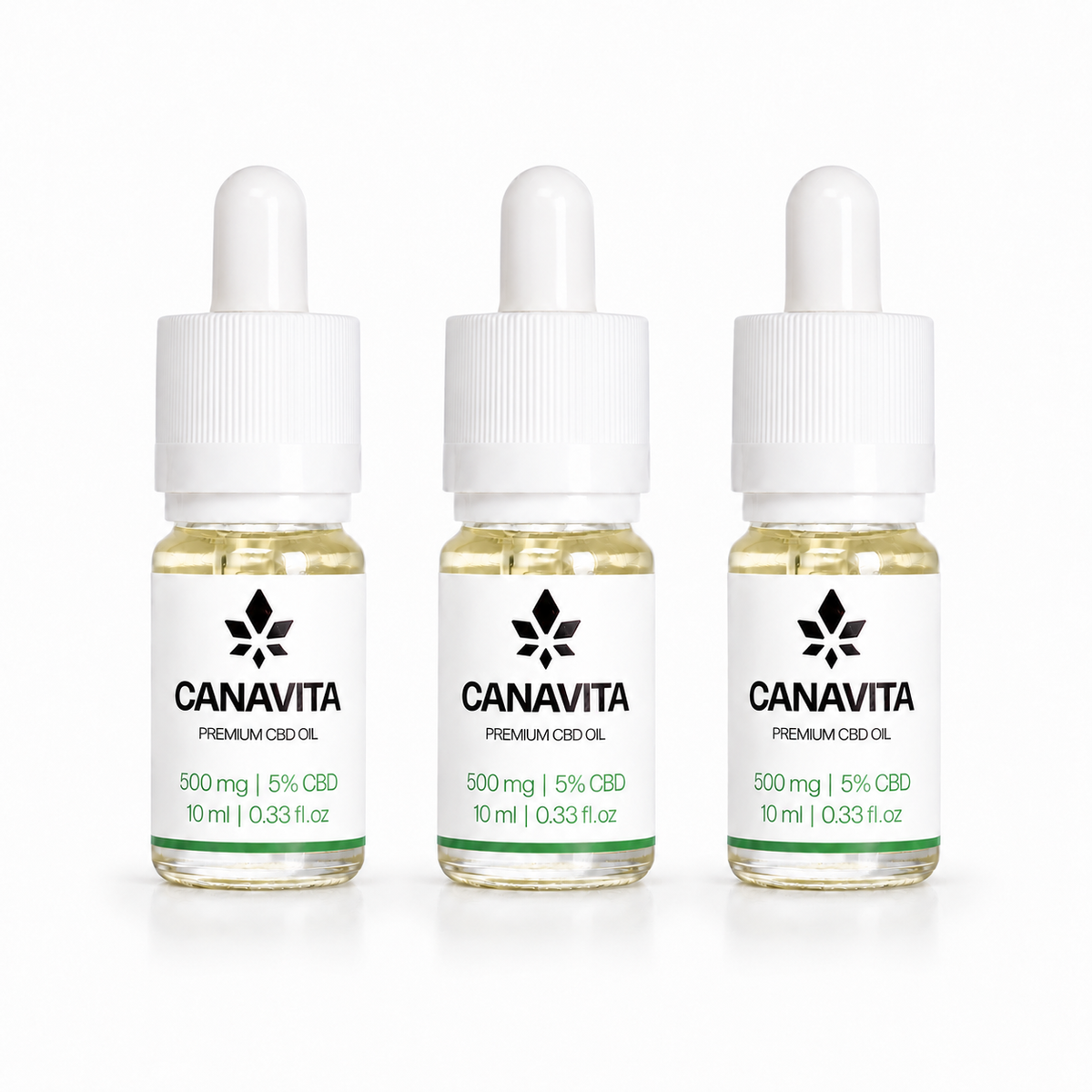Full spectrum premium CBD oil 5% 3 - Bottles