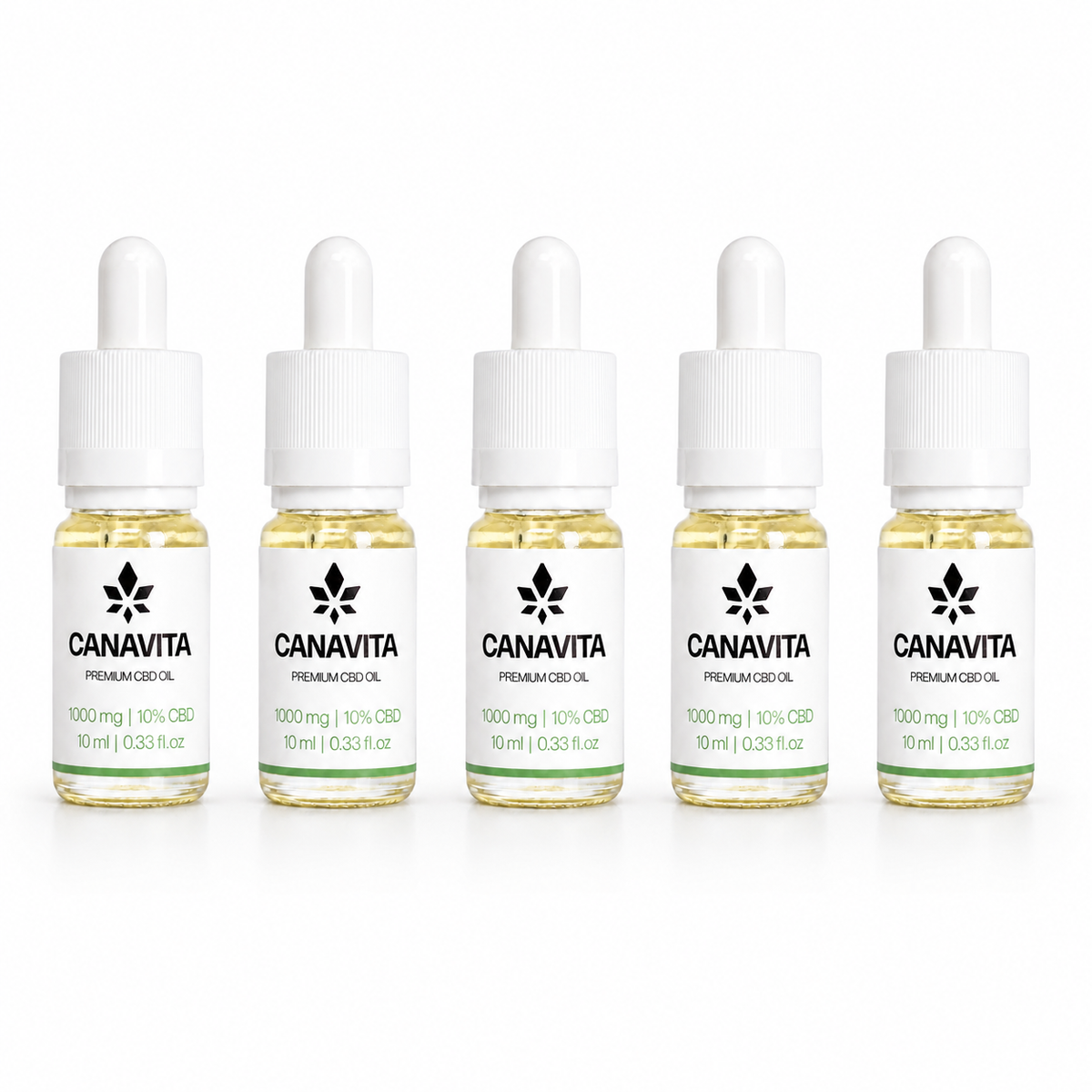 Full spectrum premium CBD oil 10% 5 - Bottles