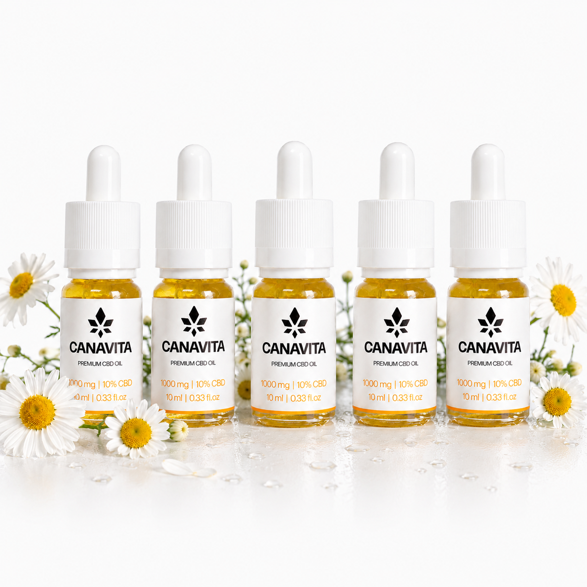 Full spectrum premium CBD oil 10% 5 - Bottles