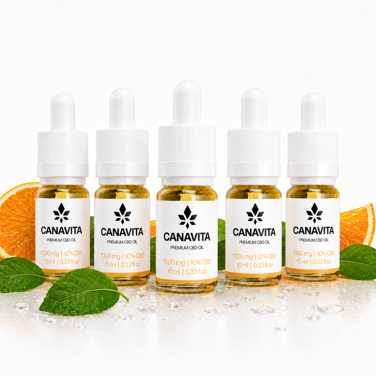Full spectrum premium CBD oil 10% 5 - Bottles