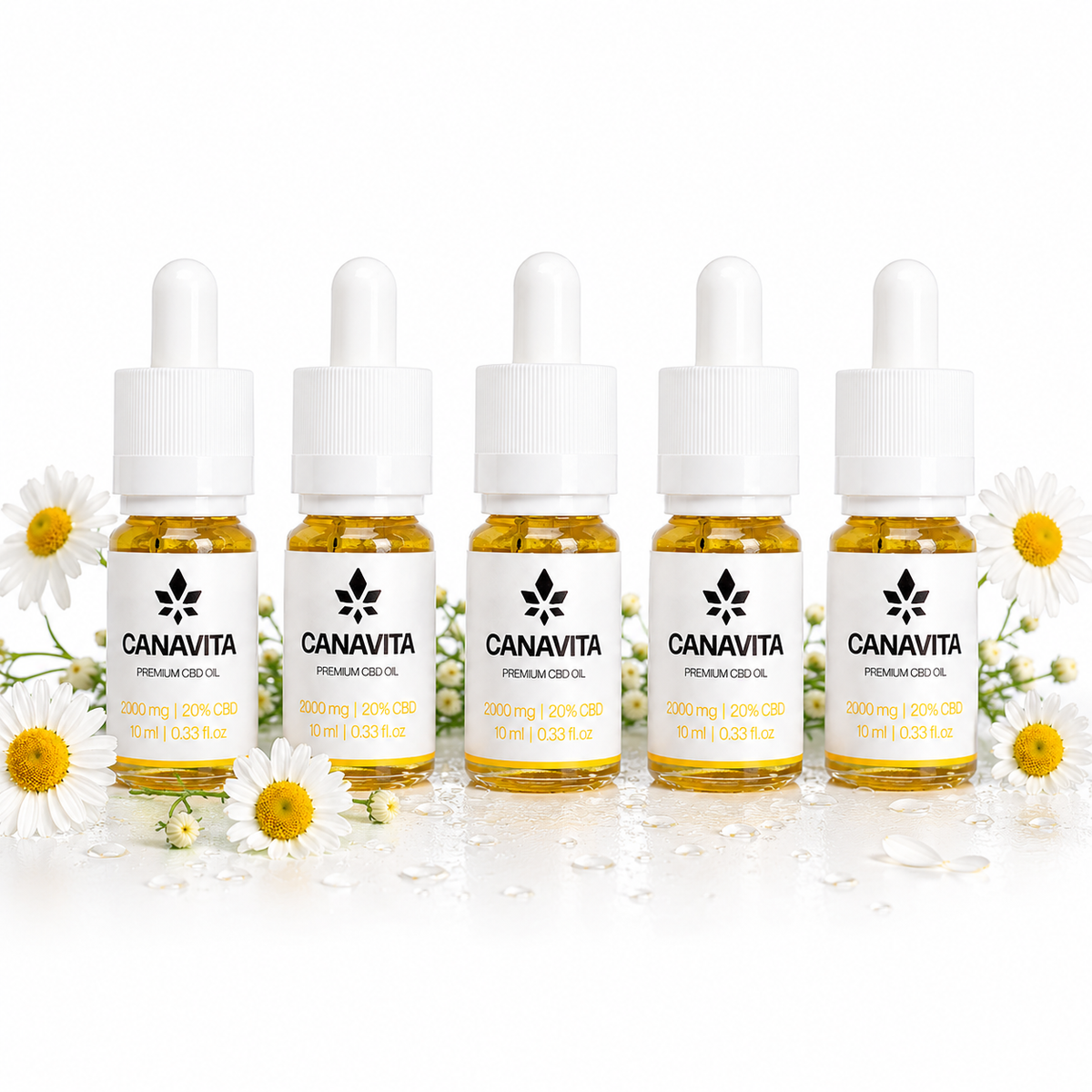 Full spectrum premium CBD oil 20% 5 - Bottles