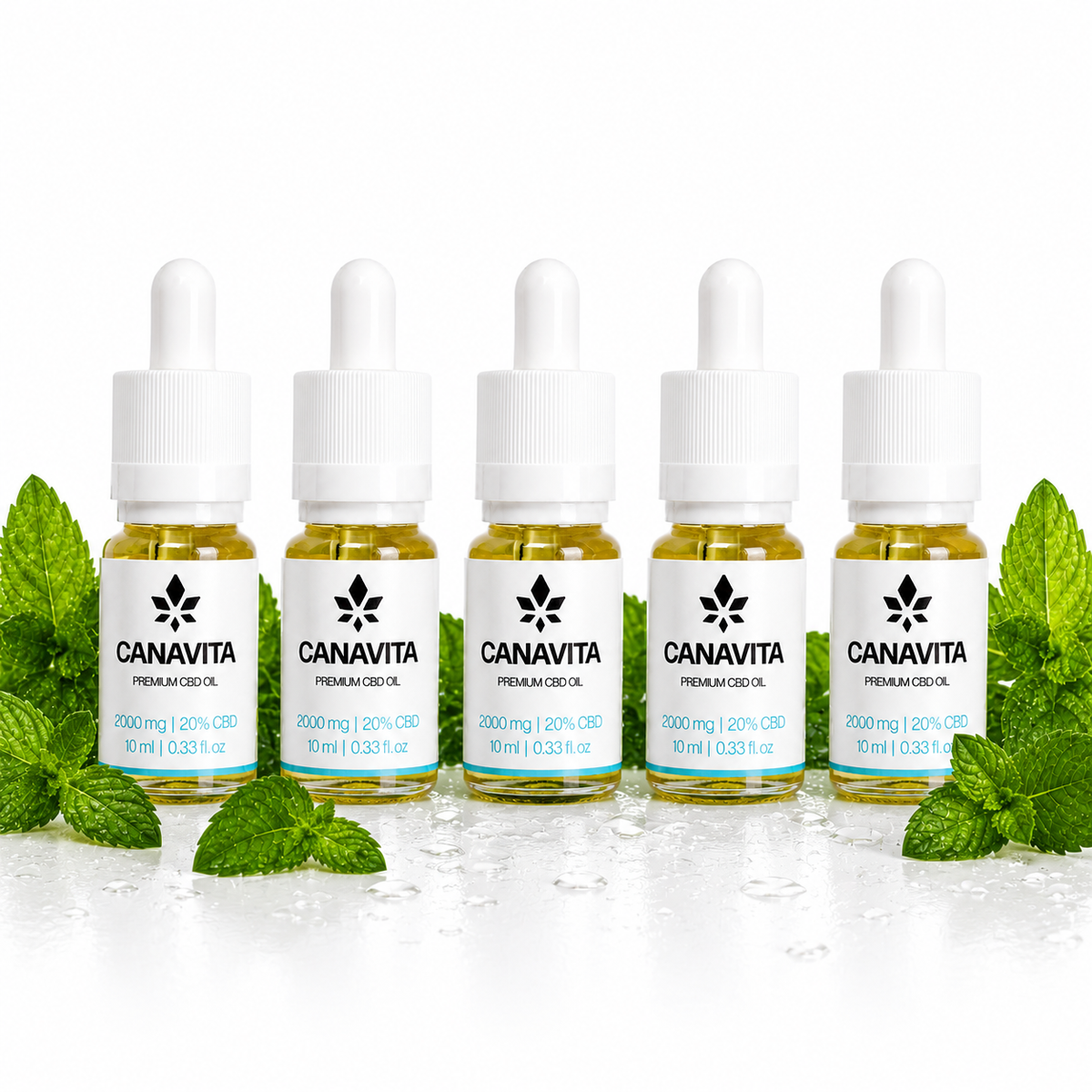 Full spectrum premium CBD oil 20% 5 - Bottles