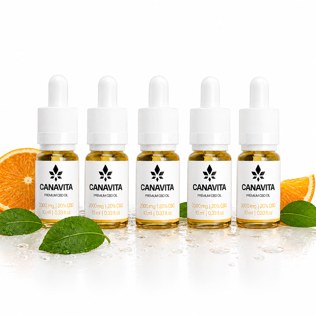 Full spectrum premium CBD oil 20% 5 - Bottles