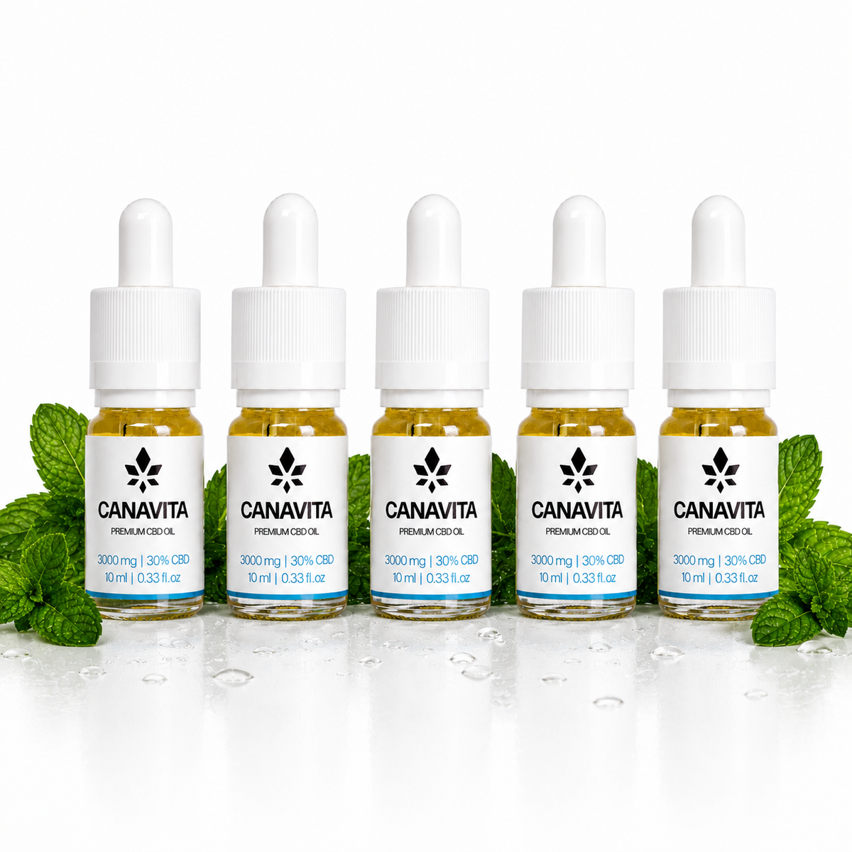 Full spectrum premium CBD oil 30% 5 - Bottles