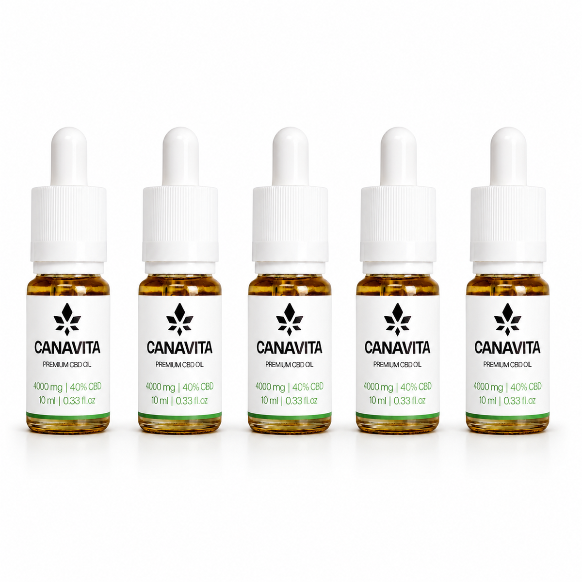 Full spectrum premium CBD oil 40% 5 - Bottles