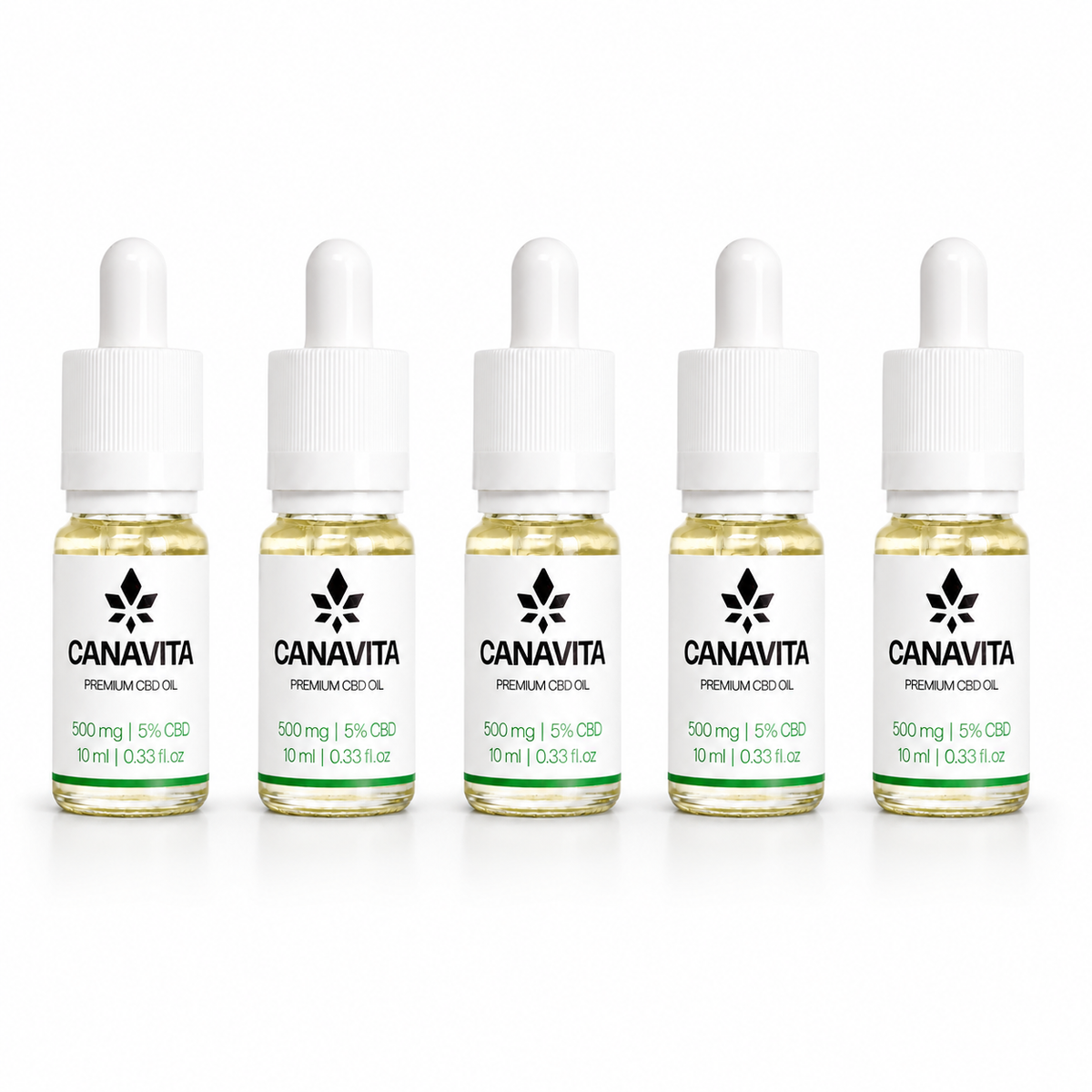 Full spectrum premium CBD oil 5% 5 - Bottles